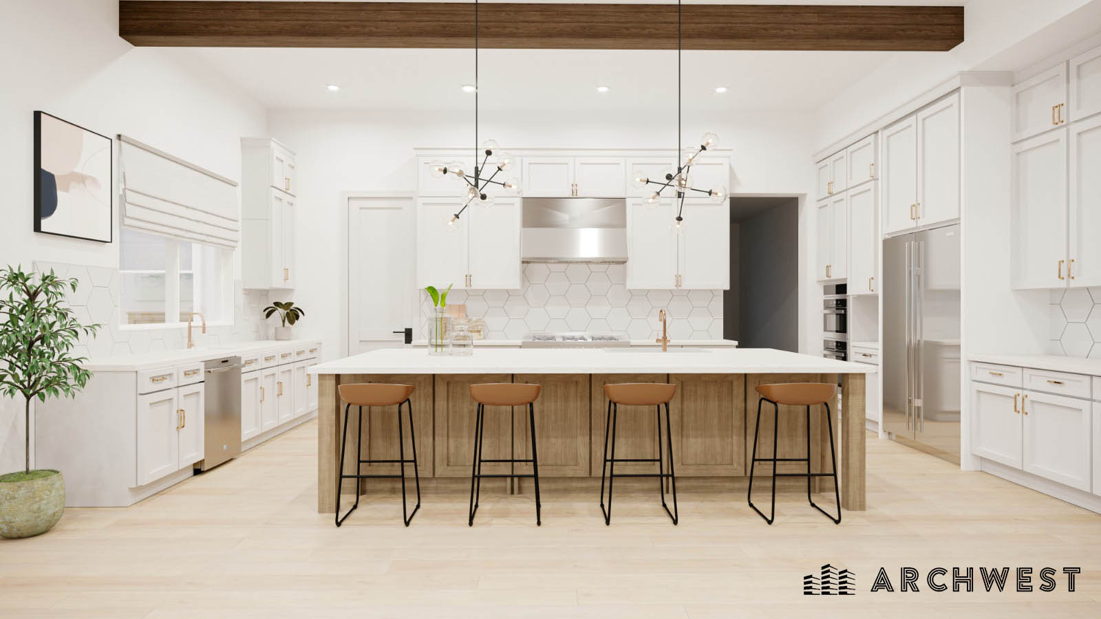 15. 3D Render of a Kitchen(2), Arizona, USA